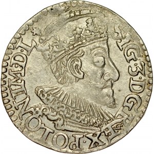 Zygmunt III 1587-1632, Trojak 1593, Olkusz.