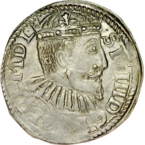 Zygmunt III 1587-1632, Trojak 1595, Bydgoszcz.