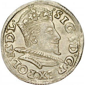 Zygmunt III 1587-1632, Trojak 1595, Lublin.