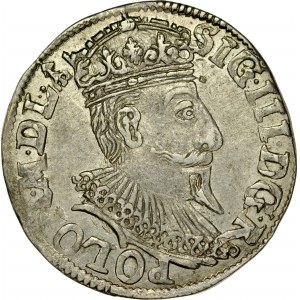 Zygmunt III 1587-1632, Trojak 1595, Olkusz.