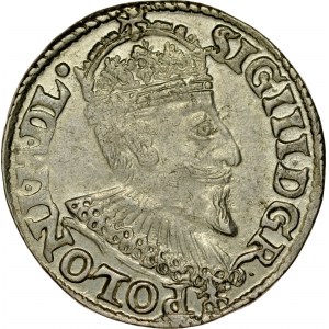 Zygmunt III 1587-1632, Trojak 1595, Olkusz.