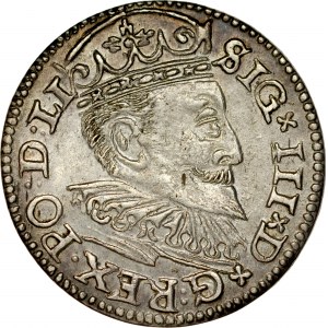 Zygmunt III 1587-1632, Trojak 1595, Ryga.