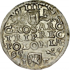 Zygmunt III 1587-1632, Trojak 1595, Wschowa.