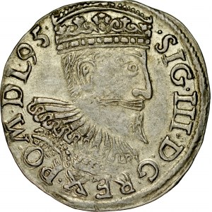Zygmunt III 1587-1632, Trojak 1595, Wschowa.
