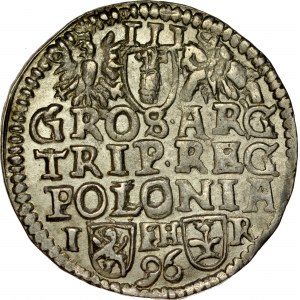 Zygmunt III 1587-1632, Trojak 1596, Poznań.