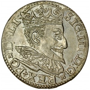 Zygmunt III 1587-1632, Trojak 1596, Ryga.