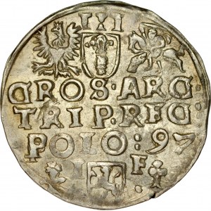 Zygmunt III 1587-1632, Trojak 1597, Wschowa.