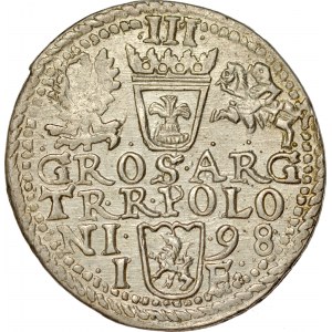 Zygmunt III 1587-1632, Trojak 1598, Olkusz.