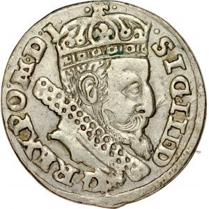 Zygmunt III 1587-1632, Trojak 1606, Kraków.