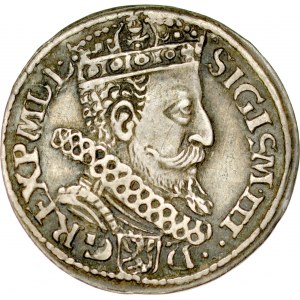 Zygmunt III 1587-1632, Trojak 1606, Kraków.