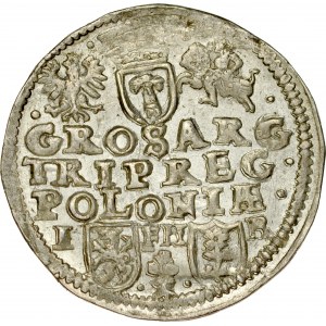 Zygmunt III 1587-1632, Trojak b.d, Poznań.