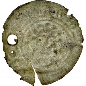 Západné Pomoransko, Boguslaw III 1190-1223, jednostranný denár, pravdepodobne dobový falzifikát,