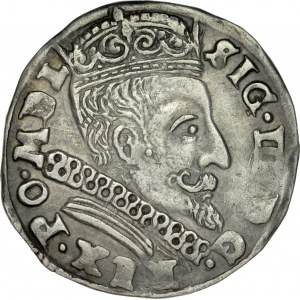 Zygmunt III 1587-1632, Trojak 1599, Wilno, RR.