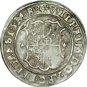 Zakon Kawalerów Mieczowych, Henryk von Galen 1551-1557 i Wilhelm von Brandenburg 1551-1556, 1/2 marki 1554, Ryga.