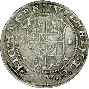 Zakon Kawalerów Mieczowych, Henryk von Galen 1551-1557 i Wilhelm von Brandenburg 1551-1556, 1/2 marki 1556, Ryga.