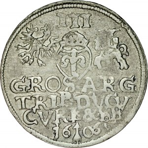 Kurlandia, Wilhelm Kettler 1596-1616, Trojak 1606, Mitawa, RRR.