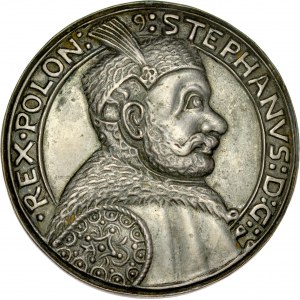 Medal odlewany, prawdopodobnie z XIX w. poświęcony Stefanowi Batoremu.