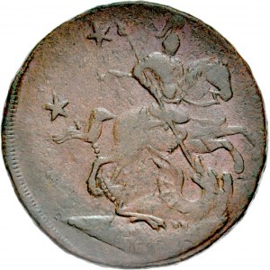 Rosja, Piotr III 1761-1762, 4 kopiejki 1762, bez oznaczenia mennicy.