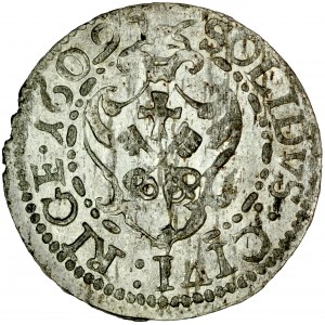 Zygmunt III 1587-1632, Szeląg 1609, Ryga.