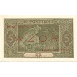 5 złotych 25.10.1926, seria A. 0245678, WZÓR.