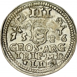 Stefan Batory 1576-1586, Trojak 1586, Wilno.