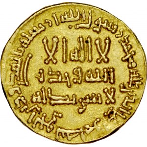 Dinar AH167, bez mennicy, al-Mahdi AH 158-169.