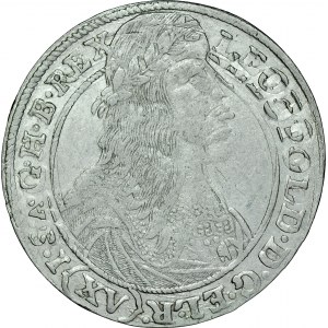 Śląsk, Leopold I 1657-1705, XV krajcarów 1663, Wrocław.