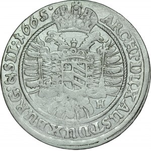 Śląsk, Leopold I 1657-1705, VI krajcarów 1665, Wrocław.