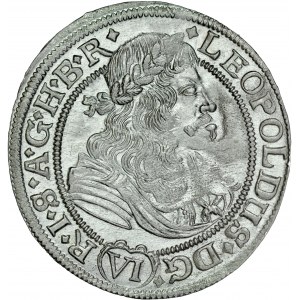 Śląsk, Leopold I 1657-1705, VI krajcarów 1676, Opole.