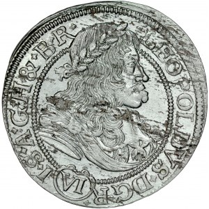 Śląsk, Leopold I 1657-1705, VI krajcarów 1678, Wrocław.