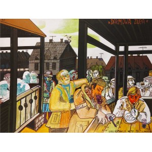 Edward Dwurnik (1943 - 2018), Darmowa zupa (edice 20/100), inkografie, 2010
