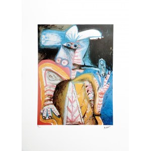 Pablo Picasso (1881 - 1973), Personnage a la pipe , lithograph, edition 90/200