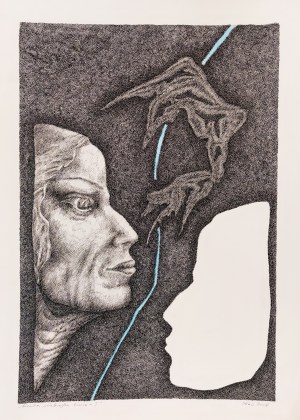 Stefan Sławiński (1948-2011), Cienka niebieska linia-I, 2008