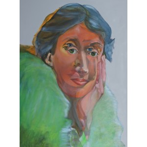 Paweł DĄBROWSKI (ur. 1974), Multiplanowy portret Virginii Woolf, 2022
