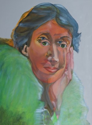 Paweł DĄBROWSKI (ur. 1974), Multiplanowy portret Virginii Woolf, 2022