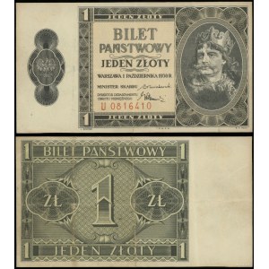 Polska, 1 złoty, 1.10.1938