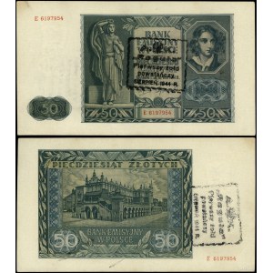 Polska, 50 złotych - późniejszy nadruk, 1.08.1941