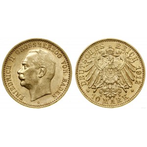 Niemcy, 10 marek, 1912 G, Karlsruhe