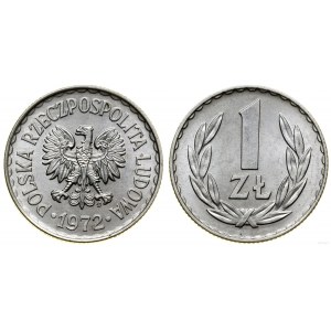 Pologne, 1 zloty, 1972, Varsovie