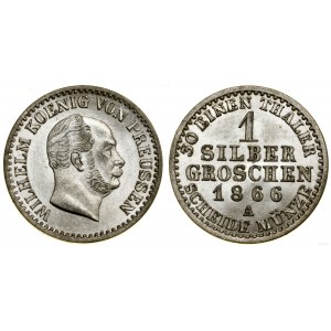 Niemcy, 1 srebrny grosz, 1866 A, Berlin
