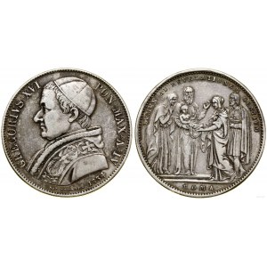 Watykan (Państwo Kościelne), scudo, 1834 (4 rok pontyfikatu), Rzym