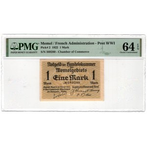 Lithuania, Memel (Klaipeda), 1 mark 1922
