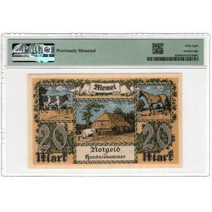 Lithuania, Memel (Klaipeda), 20 marks 1922