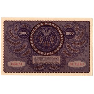 1 000 marek polskich 1919, I seria AJ