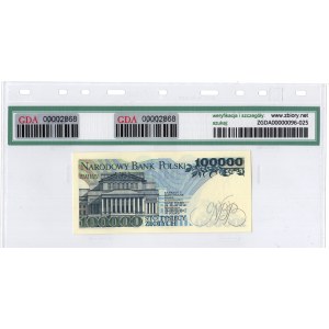People's Republic of Poland, 100,000 gold 1990, AA series