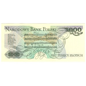 People's Republic of Poland, 5000 gold 1988, DC series