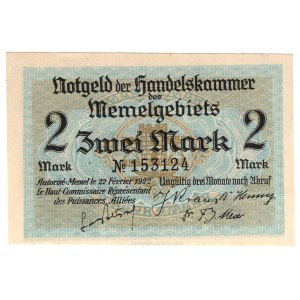 Litwa, Memel (Kłajpeda), 2 marki 1922