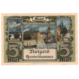 Lithuania, Memel (Klaipeda), 5 marks 1922