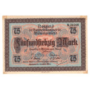 Lithuania, Memel (Klaipeda), 75 marks 1922