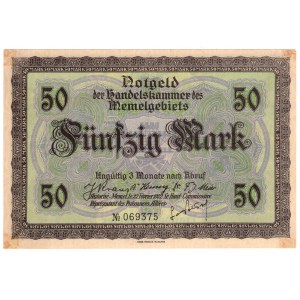 Lithuania, Memel (Klaipeda), 50 marks 1922 - 6 digit series